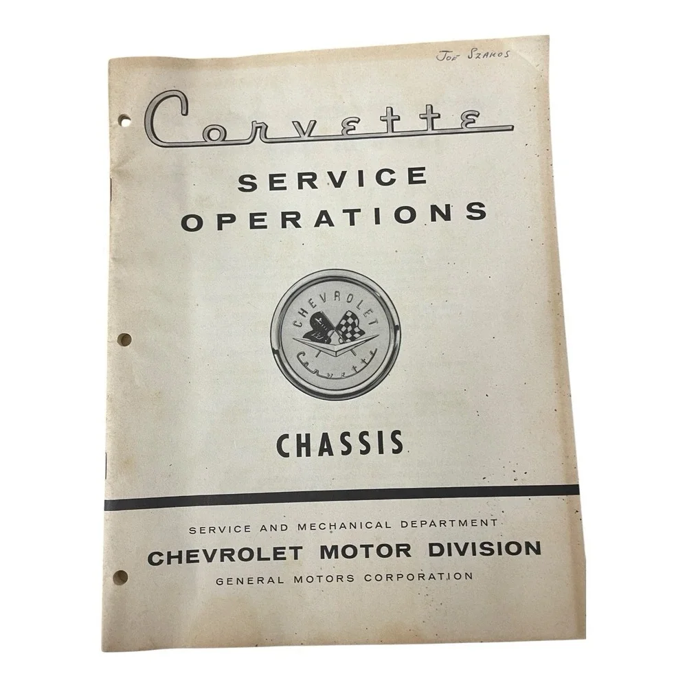 1956-57 Corvette Chassis Service Operations Manual‎